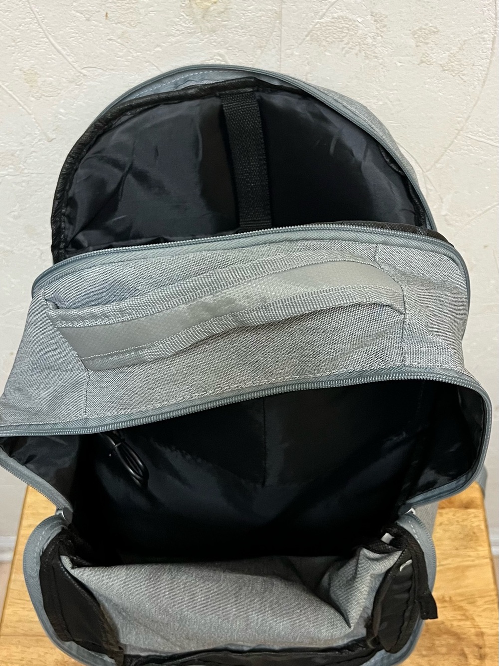 Coca Cola Gray Backpack with Red Script Logo - Picture 10 of 10